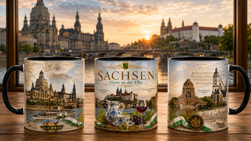 Sachsen souvenir tasse - souvenir,