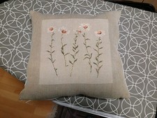 Zierkissen ca.34x32 cm, Leinen mit Baumwolle 