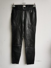 Seductive Pants Fake Lederhose glanz schwarz 34