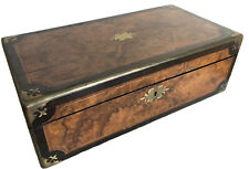 orig. Reiseschreibpult Reisesekretär verm. um 1830 Biedermeier Mahagoni Messing 