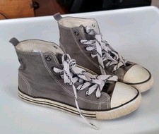 Schuhe Chucks Stoffschuhe Sneakers Grau Größe 37 Damen Mädchen Jungen H&M