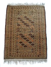 Vintage Orient Perser Teppich Brücke handgeknüpft 135 x 90 cm