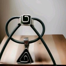 Nahui Kette Designer Mexiko Silber Schwarz Echtsilber Ausgefallen Unikat