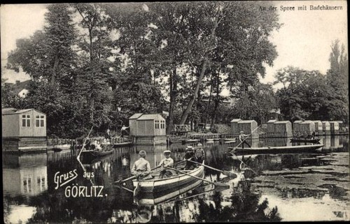 Der spree badehäuser - an,