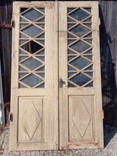 Doppeltür holz antik ohne Zarge restaurierungbedürftig 