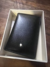 NEW MONTBLANC WALLET BUSINESS FAHRZEUGPAPIER und CARD  BLACK LEATHER WALLET