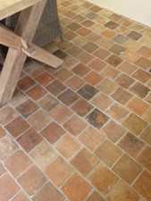 Orig. antike Terracotta-Bodenfliesen, antiker Cotto 20x20 Cotto-Bodenfliesen