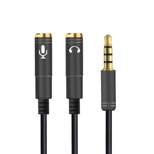Audio splitter kabel schwarz - audio,
