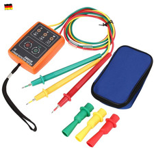 3 Phasen Drehrichtungsanzeiger Drehstrom Phasenprüfer drehfeldmessgerät DE