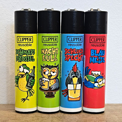 Clipper feuerzeuge 4er set - feuerzeuge,