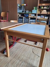 Dusyma Leuchttisch elektr. ,mit Deckel, Buchengestell