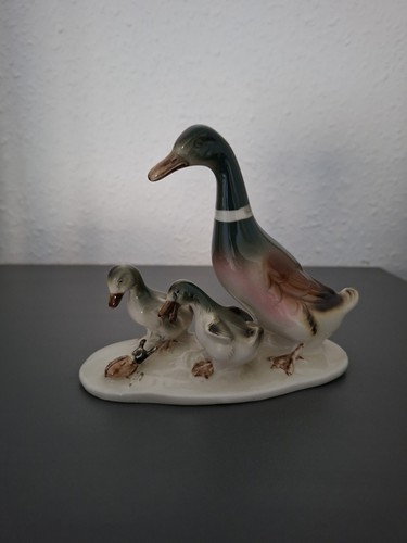 Porzellan ente mit - porzellan, küken