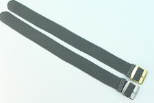 20mm Perlon strap Nylon strap Uhrenarmband Textilband Grau 
