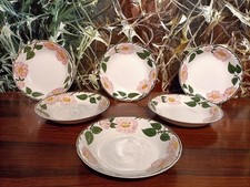 VILLEROY & BOCH Germany WILD ROSE - 6 Suppenteller Ø 20cm TOP!