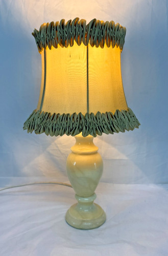 Vintage alabaster tischlampe - vintage,