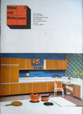 MÖBEL UND WOHNRAUM 7- 1976 Juli DDR Küche-Weißensee Schrankwand Lampen PARKHOTEL