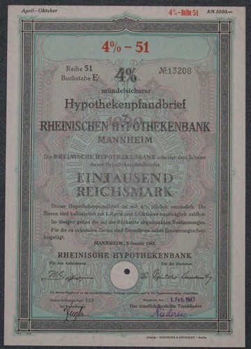 Rheinische hypothekenbank - rheinische,