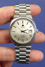 Tissot Swiss Automatic Seven / Herren Armband Uhr mit Datum - Stahl Band Gehäuse