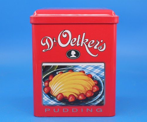 Vintage blechdose oetker s - blechdose, dr.