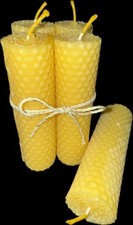 5 Stück Bienenwachskerzen