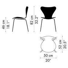 Fritz Hansen Serie 7 Stuhl mit