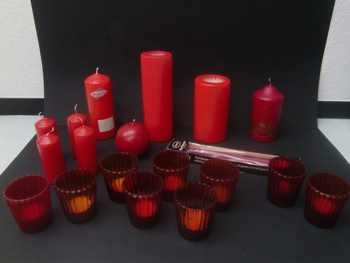 Grosses rotes kerzenpaket - grosses,