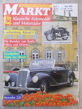 Oldtimer Markt Mai 1991 5/1991 BMW Skoda Felicia Octavia Ford Capri Mercedes 220
