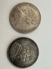 2x 1 Taler Frankfurt 1859 und Preussen 1861 - Silber