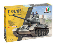Italeri 6758 Panzer T34/85 ZAVOD 112 1944 Plastik Modellbausatz 1:35 NEU