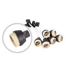 6 Stück Halogenlampen GU10 Fassung Brücke Mit Kabel und Isolierhülse VDE Hochvol