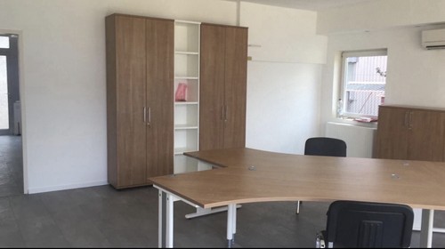 Komplettes büro braun - büro, braun/weiß