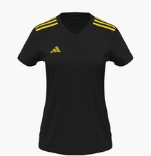 Adidas Entrada Damen Trikot schwarz Fußball Hockey Handball Training Mannschaft