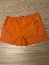 Orangefarbene Herrenbadehose / Shorts - Größe XL -