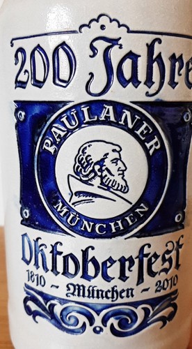 Steingut bierkrug liter - 1,