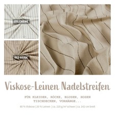 Viskose leinen stoff meterware - viskose-leinen,