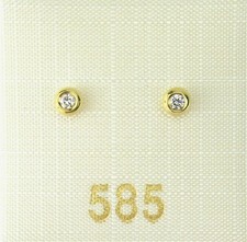 Ohrstecker Gold Damenohrringe