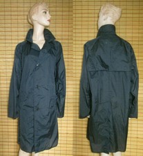 BLAUER REGENMANTEL - RAINCOAT - NYLON - VINTAGE - GR. L - XL
