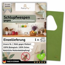 FairyFly Schlupfwespen gegen Lebensmittelmotten Einzellieferung 1 bis 25 Karten
