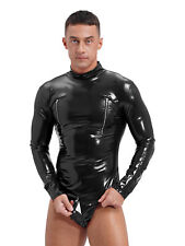 DE Herren Unterhemd Lackleder