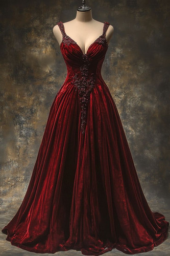 Elegante burgunder samt - elegante,