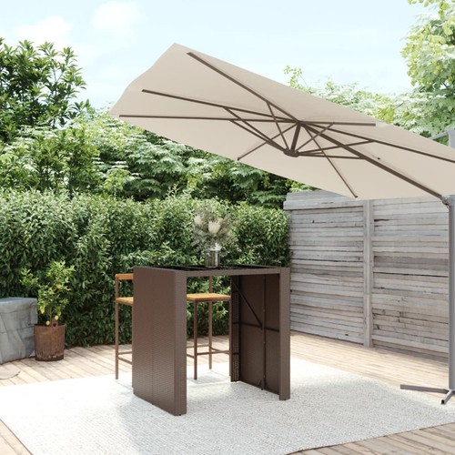 Bartisch mit glasplatte - mit,