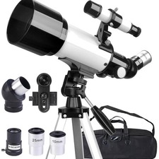 Astronomisches Teleskop 70mm 400mm Refraktor Sternenbeobachtung Tragbar für A...
