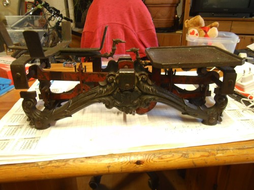 Ekz alte balkenwaage 5kg antik - ekz,