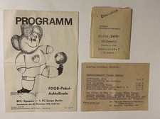 Programmheft FDGB Pokal