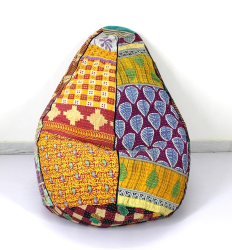 Baumwolle kantha sitzsack - baumwolle,