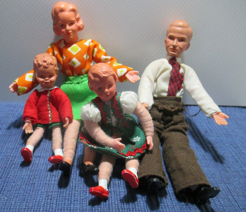 Puppen caco familie alte ddr - puppen,