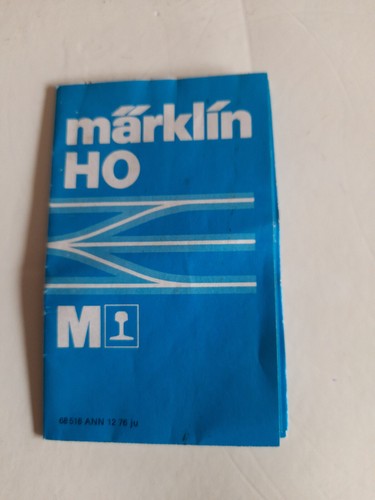 Märklin anleitung - märklin, h0,