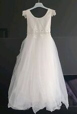 Kinder Partykleid Prinzessin Kostüm Festkleid Hochzeit Kommunion Kleid 134-140 