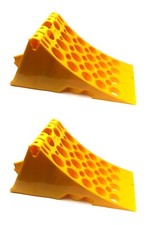 2x Gelb Unterlegkeil Hemmschuh