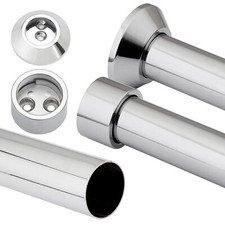 Kleiderstange wahlweise mit passendem Halter Garderobe Schrankrohr Kleiderbügel